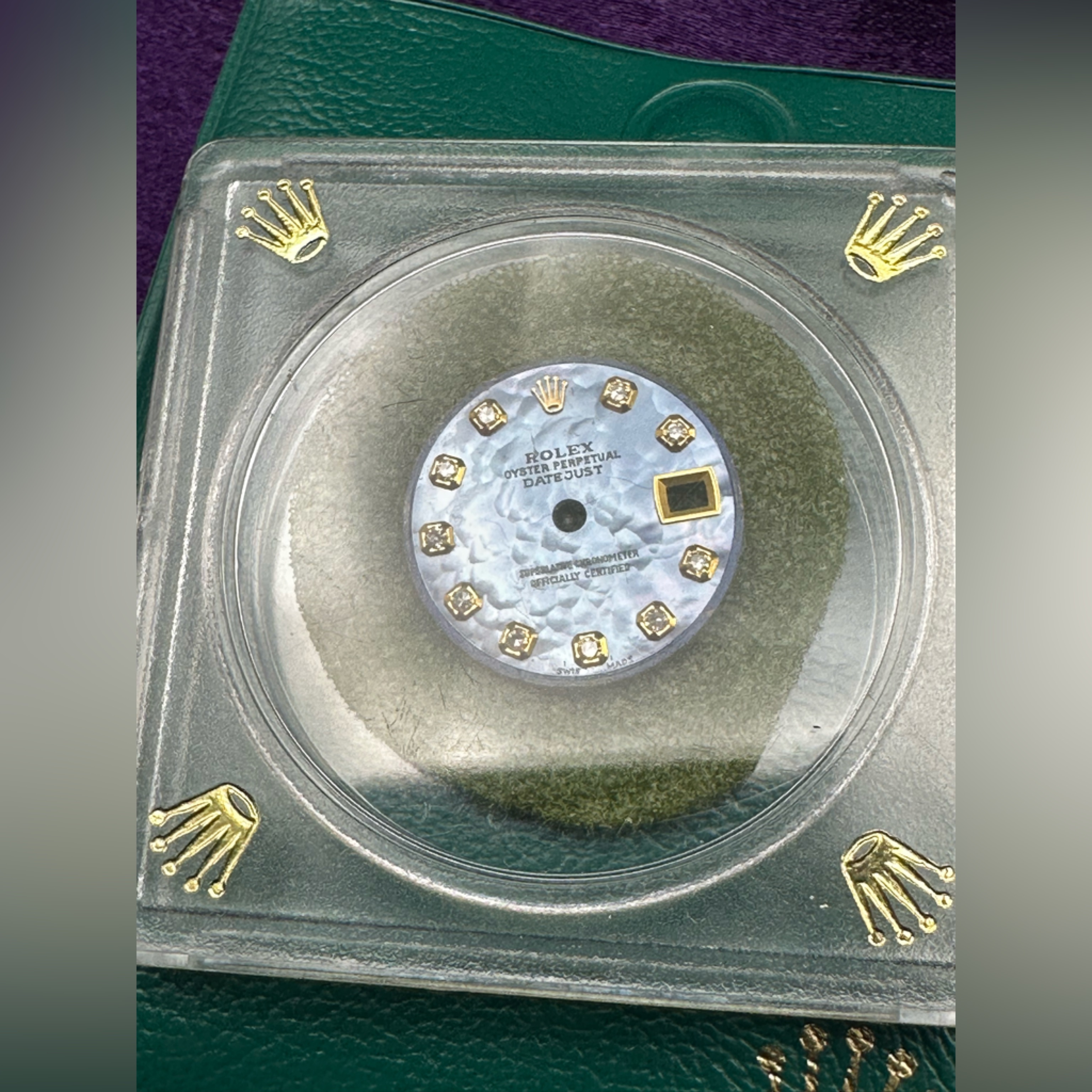 Rolex Dial Fabulous Mother Of Pearl With Factory Diamonds